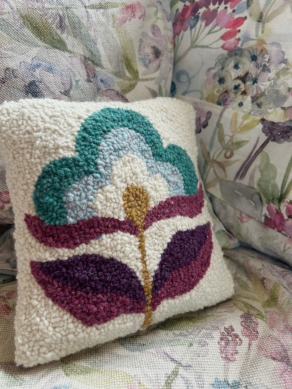 Small handmade folk cushion